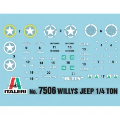 Italeri 1/72 Willys Jeep 1/4 Ton 4x4 Militärfahrzeuge, 2-teiliger Modellbausatz Bild 3