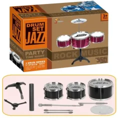 Jazz Drum 4-teiliges Spielzeug-Schlagzeug Bild 2