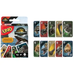 Jurassic World: Wiedererwachen UNO Kartenspiel – Mattel Bild 3