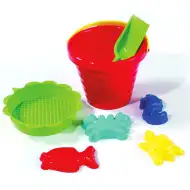 Kleiner wellenförmiger Sandkasteneimer