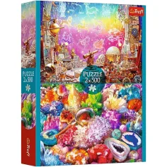 Kosmos und Kristalle 2 x 500 Teile Puzzle - Trefl