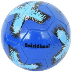 Kunstleder-Fußball mit buntem Kreuzmuster, 23 cm Bild 3