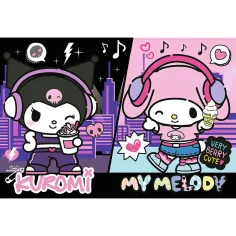 Kuromi und My Melody Stadt-Rhythmus 160-teiliges Puzzle – Trefl Bild 2