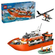 LEGO® City: Küstenwache Rettungsboot und Hubschrauber (60504)