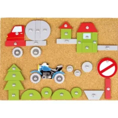 LENA: Hammer-Spielset mit Korktafel, 64-teilig - Fahrzeuge und Verkehr Bild 3