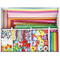 LENA: Jumbo rosa Bastelkoffer, 800-teiliges kreatives Spielset Bild 2