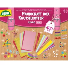 LENA: Jumbo rosa Bastelkoffer, 800-teiliges kreatives Spielset Bild 3