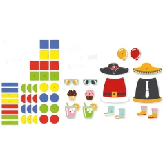 LENA: Korktafel mit Hammer, 54-teiliges Spielset – Party Bild 2