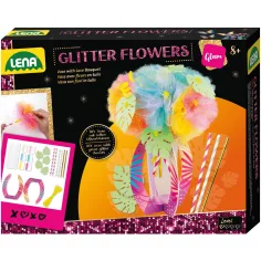 LENA: Kreativset zum Basteln eines glitzernden Blumenstraußes