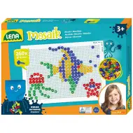 LENA: Mosaik Transparente Steckperlen Kreativ-Set 10mm 260 Stück
