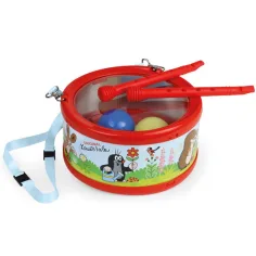 LENA: Trommel mit „Der kleine Maulwurf“-Motiv und Schultergurt, 21 cm