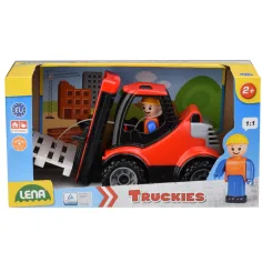 LENA: Truckies Gabelstapler mit Paletten, im Karton, 22 cm