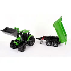 LENA: Worxx Deutz-Fahr Agrotron 7250 TTV Traktor mit Anhänger im Karton 74 cm Bild 3