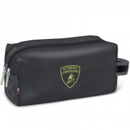 Lamborghini grün-graue Kosmetiktasche