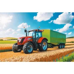 Landmaschinen: Traktor mit Anhänger – 100-teiliges Puzzle – Trefl Bild 2
