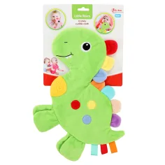 Little Stars: Dinosaurier-Schnuffeltuch mit Beißring und Rassel Bild 4