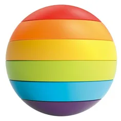 Little Stars Regenbogen-Formensteckball Bild 4