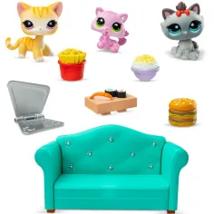 Littlest Pet Shop: Diner Dash 3-teiliges Spielset mit Katzenfiguren Bild 2