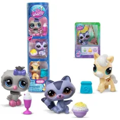 Littlest Pet Shop: Eule, Waschbär, Pony, 3-teiliges Figuren-Set, 4. Serie