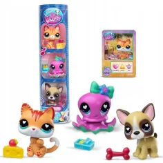 Littlest Pet Shop: Katze, Krake, Welpe – 3er-Figurenpack, 4. Serie