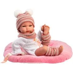 Llorens: Bimba 35 cm große Neugeborenenpuppe mit weichem Kissen Bild 2