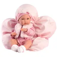 Llorens: Bimba 35 cm große Puppe mit blumenförmigem Kissen