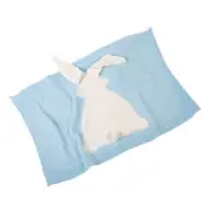 Llorens: Blaues Kaninchen-Babydecke für Neugeborene