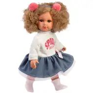 Llorens: Elena 35 cm große Puppe mit lockigem Haar im Rock