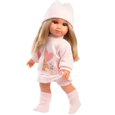 Llorens: Elena, 35 cm große Puppe mit rosa Mütze. Bild 2