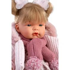 Llorens: Joelle, 38 cm große weinende Puppe mit Quastenschal Bild 4