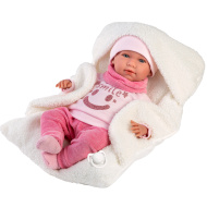 Llorens: Mimi 42 cm große weinende Puppe mit weißer Trage