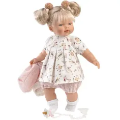 Llorens: Roberta weinende Puppe mit Schnuller, in rosa Kleidung, 33 cm Bild 2