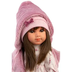 Llorens: Sara 35 cm große Puppe im rosa Blumenrock Bild 4