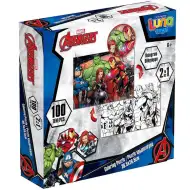 Luna: Avengers 2-in-1 100-teiliges ausmalbares Puzzle