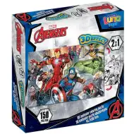 Luna: Avengers 2-in-1 150-teiliges 3D-Mal-Puzzle