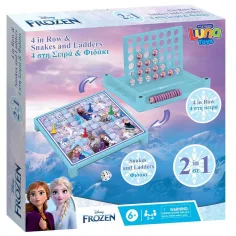 Luna: Die Eiskönigin 2 – 2‑in‑1‑Brettspiel – Vier gewinnt und Schlangen und Leitern