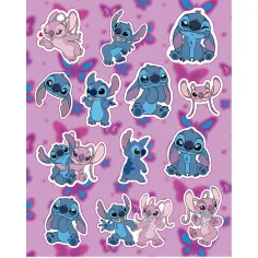 Luna: Disney Stitch Art-Set Ausmalbuch mit 6 Filzstiften und Aufklebern Bild 2
