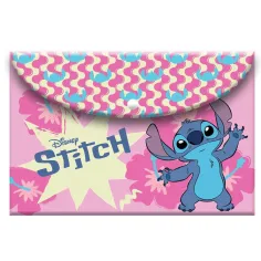 Luna: Disney-Stitch-Mappe mit Druckknopf im A4-Format