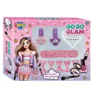 Luna: Go-Go Glam Maniküre-Set mit Kunstnägeln und Nagellack, 5-teilig