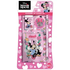 Luna: Minnie Maus rosa 5-teiliges Schreibset