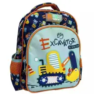 Luna: Muss Team Bagger gemusterter, abgerundeter Kindergartenrucksack mit 2 Fächern, 27x10x31cm