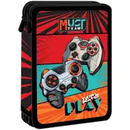 Luna: Muss Team Let’s Play Gamer-Motiv 2-stöckiges gefülltes Federmäppchen