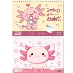 Luna: Must Axolotl Skizzenblock A4, 30 Blatt, in verschiedenen Ausführungen