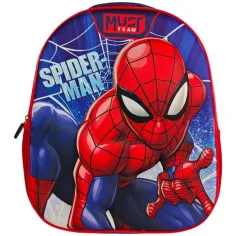 Luna: Must Team 3D mit Spider-Man-Motiv, abgerundeter Kindergarten-Rucksack 26x10x32 cm