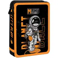 Luna: Must Team Astronaut schwarz-orange 2-stöckiges gefülltes Federmäppchen