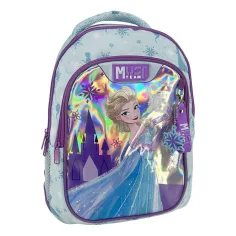 Luna: Must Team Die Eiskönigin Elsa, abgerundete 3-fächerige Schultasche/Rucksack, 32 x 18 x 43 cm