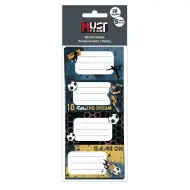Luna: Must Team Fußballmotiv-Heftetiketten, 20er Pack