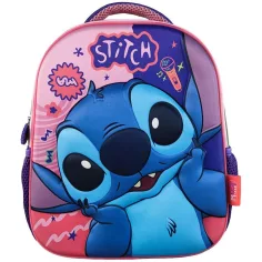 Luna: Must Team Kindergarten-Rucksack mit 3D-Stitch-Muster, abgerundet, 26 × 10 × 32 cm
