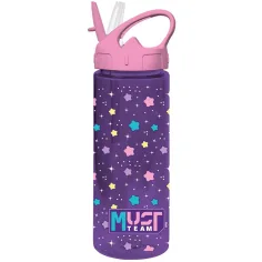 Luna: Must Team Kunststoff-Trinkflasche mit Strohhalm, verschiedene Designs, 500 ml, 1 Stück Bild 2