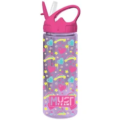 Luna: Must Team Kunststoff-Trinkflasche mit Strohhalm, verschiedene Designs, 500 ml, 1 Stück Bild 3
